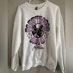 Fleetwood Mac Tour Retro Style Sweatshirt White L